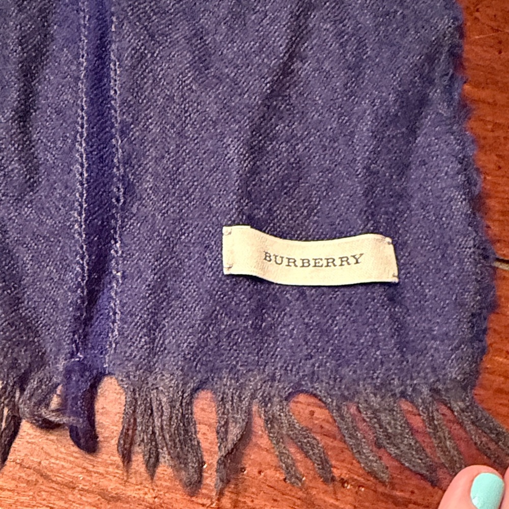 Burberry Blue and Gray Scarf - Picture 2 of 6